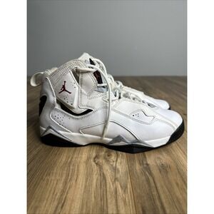 Nike Boys Air Jordan Sz 6 Y True Flight 343795-121 White Black Basketball Shoes